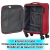 Valija Crossover Semi Rigida Celia Mediana 24" Rojo Ultra Liviana