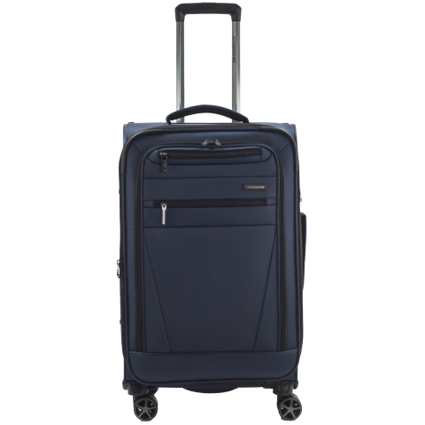 Valija Crossover Semi Rigida Maya Mediana 24" Azul - comprar online