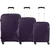 Set de Valijas Crossover Rígida Xoe Polipropileno Grande Mediana Cabina Violeta