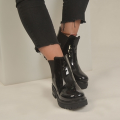 Bota Beatle Charol Negro - Salerno
