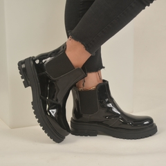 Bota Beatle Charol Negro - Salerno - tienda online