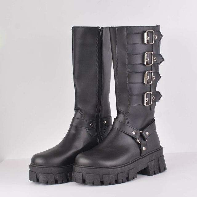 Bota París Con Hebillas Negro thumbnail 2