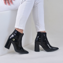 Bota Génova Charol Negro - comprar online