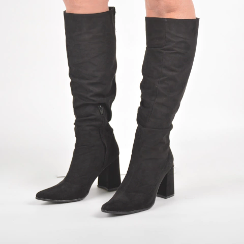 Bota Marbella Negro Gamuza - comprar online