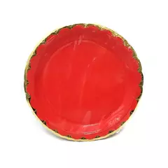 Plato Scallop Rojo