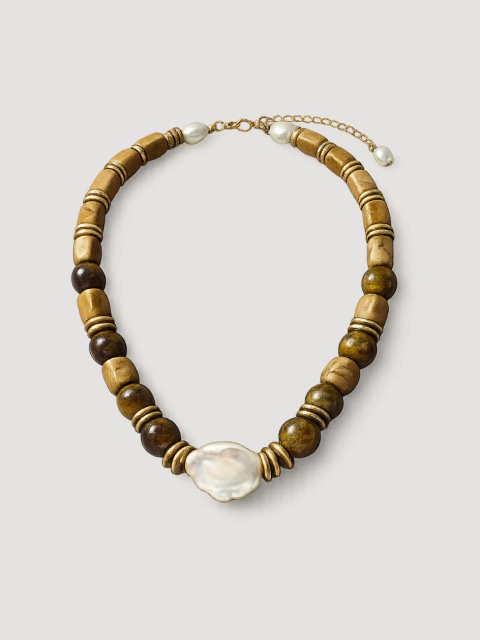COLLAR PIEDRAS PERLAS