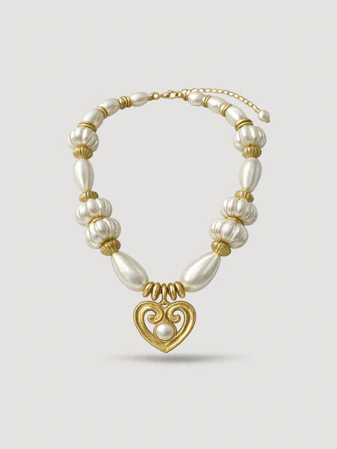 COLLAR PERLAS CORAZON