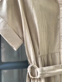 vestido camisero beige en internet