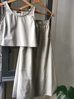 CROP TOP HUDSON (gris plata) en internet