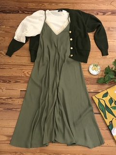 CARDIGAN VERDE OLIVA - tienda online