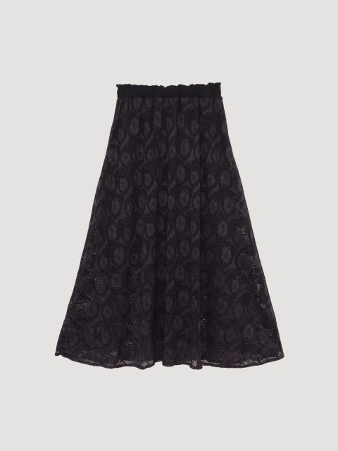 FALDA MIDI ENCAJE