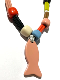 COLLAR FISH MARINERO- rosa - comprar online