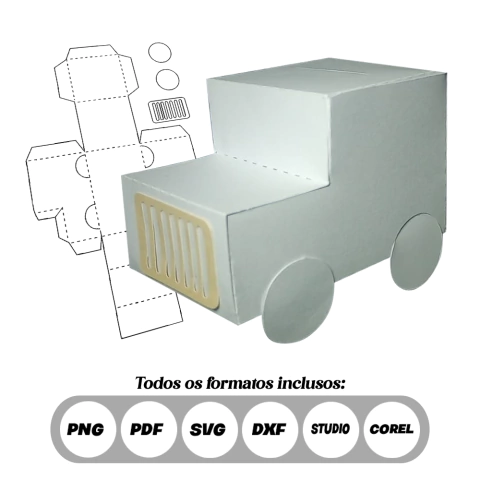 Molde Limpo de Caixa Jeep Safari 8x5 cm