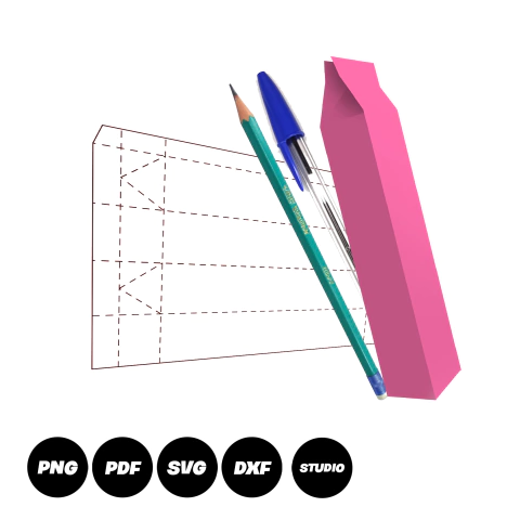 Molde Limpo de Caixa para Caneta e Lápis M0002