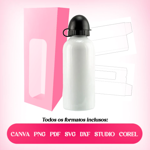 Molde Limpo de Caixa para Squeeze 22 x 7 cm - comprar online
