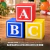 Molde Limpo de Caixa Cubo Grande ABC 20 x 20 cm