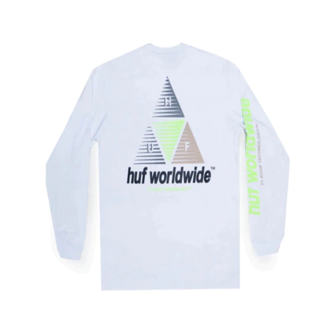 Camiseta Huf M/L Prism Wht