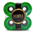 Roda Mentex Longboard 74mm Verde transparente