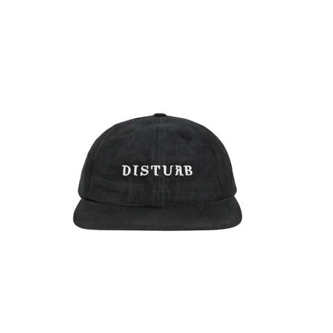 Boné Disturb Logo Washed 6-Panel in Black - comprar online