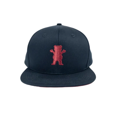 Bone Grizzly Og Bear Snapback Black