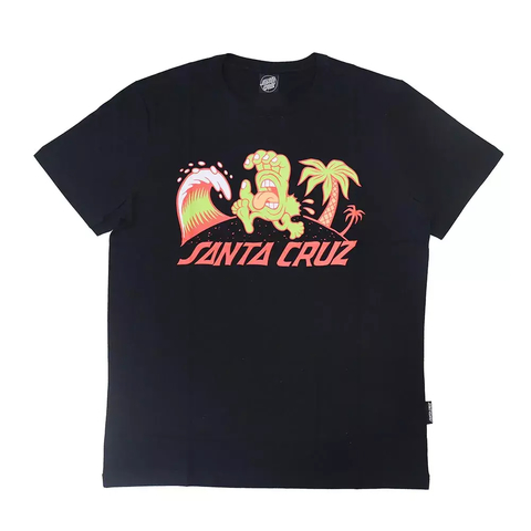 Camiseta Santa Cruz Beach Bum Hand Black