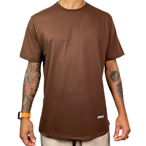 Camiseta CBGANG Logo Canto Marrom