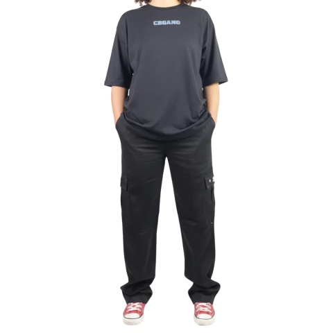 Calça Cargo CBGANG Preta Feminina - comprar online