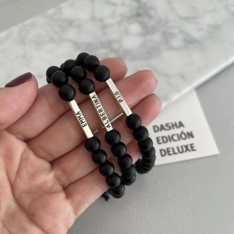 Pulsera Inseparables - Plata 925 y Ónix - comprar online