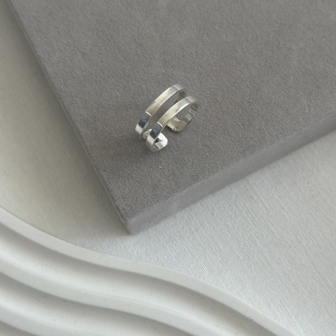 Anillo ajustable Doble - Plata 925 - comprar online