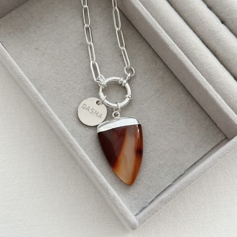 Collar Indiana Cornalina