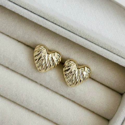 Aros Afrodita Acero dorado - By Meme - comprar online