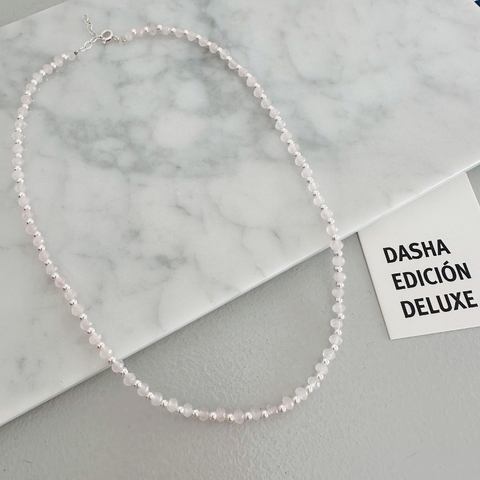 Collar Leia rosa - Plata 925