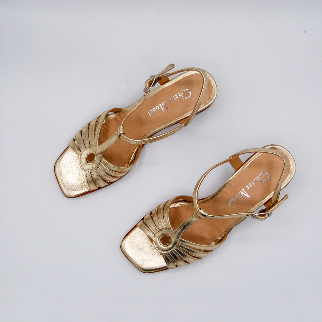 Sandalia Sax Oro