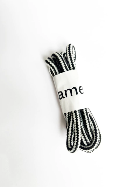 CORDONES CORTITOS BLANCO Y NEGRO 50 CM - buy online