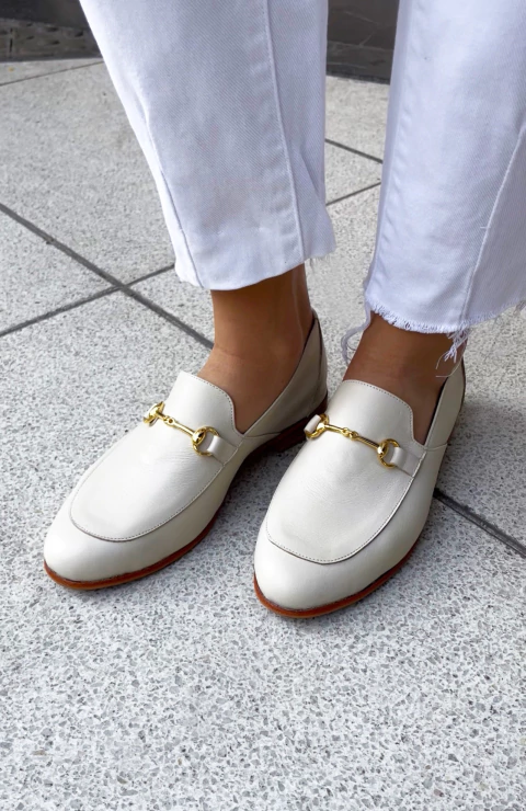 ZAPATO FLORENCE ENTERO CREMA