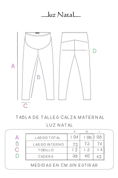 Legging cuerito para embarazo XL - comprar online
