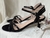 Sandalia taquito Antonia Total Black - tienda online