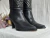 Bota Flor Negro