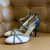 Stiletto Martina Negro Gris - San Pretta