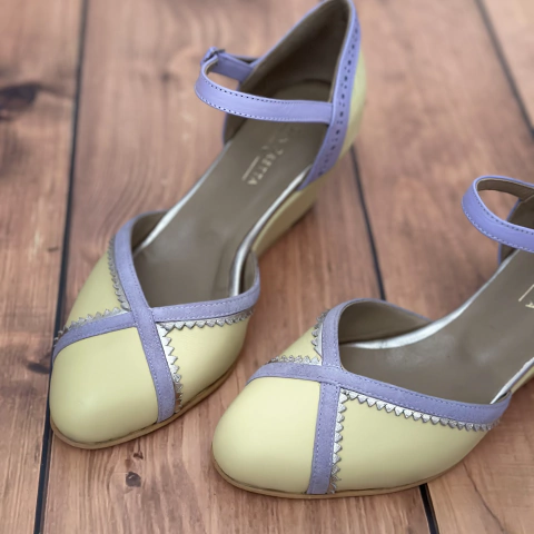 Taco Chino Loli Amarillo Lila - comprar online