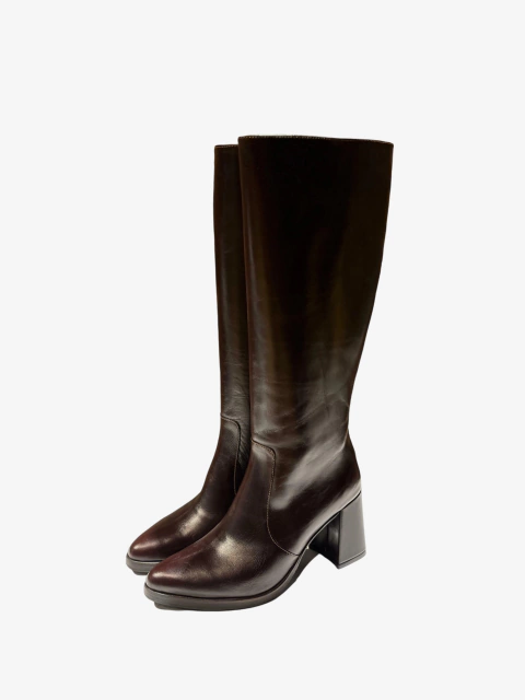 Bota Luana Cuero Choco - comprar online