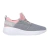 Zapatillas de mujer Skechers en color gris con detalles en rosa claro, modelo 15103BR-GO RUN FAST.