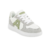 Zapatillas Addnice San Diego Max bebé color wasabi, con detalles en gris y blanco.