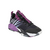 Zapatillas Addnice Indoor en negro y violeta con detalles en gris y blanco, modelo GC171NPA67.