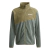 Campera Adidas Terrex de algodón perchado con cierre frontal, color verde y oliva.