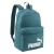 Mochila Puma Phase en color verde, con un diseño moderno y un logo destacado en la parte frontal.
