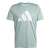 Remera Adidas Run It BL Tee en color verde con logo blanco destacado en el frente.
