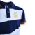 Camiseta Polo Brown Azul Marinho Faixa Branca - Fundão Roupas