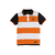 Camiseta Polo Brown Faixa Laranja