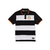 Polo Brown Preta Faixa Branca